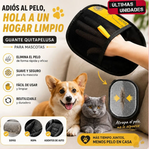 Guante Quita Pelusa Para Perros y Gatos